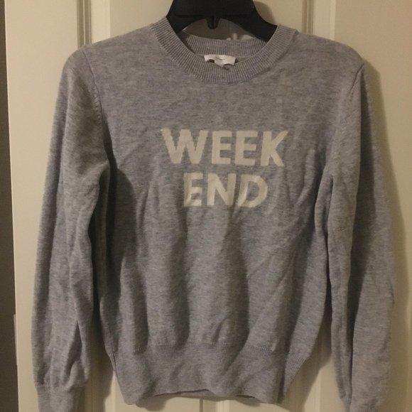 a loves a Weekend Grey Sweater - Picture 2 of 2